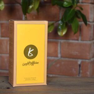 Kaffeine's premium coffee beans (boxed)